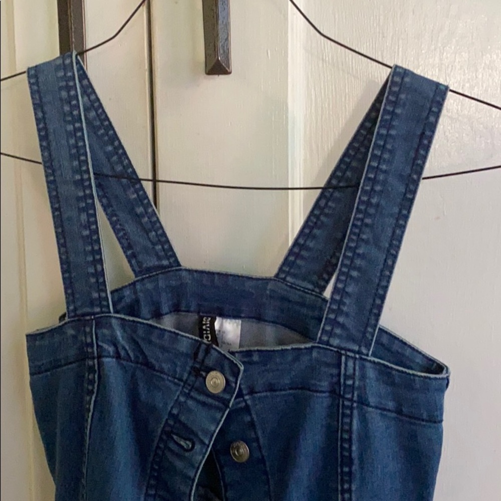 Divided by H&M stretch denim button up mini dress - Picture 7 of 9